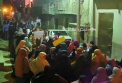 ‏مسيرة‬ ليلية بالبدرشين ضد ‫‏المؤتمر الاقتصادي