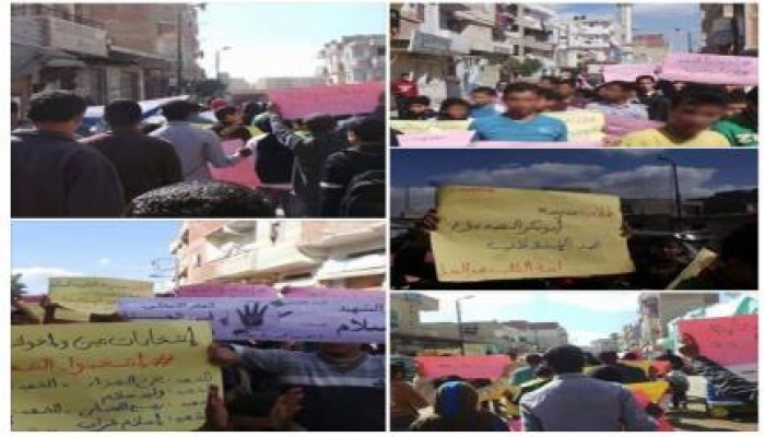 البحيرة: مسيرة حاشدة بحوش عيسى تنديدًا باستهداف أمن الانقلاب للثوار