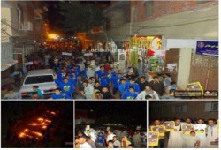 الجيزة: منشية رضوان تهتف ضد ‏المؤتمر الاقتصادي‬ في مسيرة ليلية