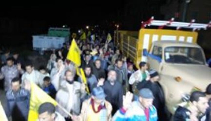 كفر الشيخ: مسيرة ليلية حاشدة لثوار بلطيم فى أسبوع "أنقذوا مصر"