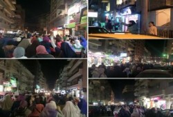 الغربية: مسيرة ليلية بمدينة طنطا تطالب بالقصاص لدماء الشهداء