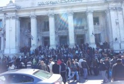 وقفة لمحامي الإسكندرية تنديدًا بمقتل الشهيد "كريم"