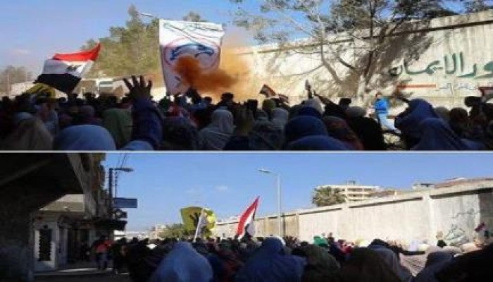 البحيرة :  ثوار كفر الدوار ينتفضون في مسيرة صباحيه تأكيد أن " مصر مش للبيع"