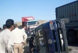 نحس الانقلاب: إصابة 5 مجندين في انقلاب سيارة عسكرية بسيناء