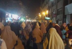 مسيرة ليلة بمدينة بني سويف تضامنا مع أهالى الميمون