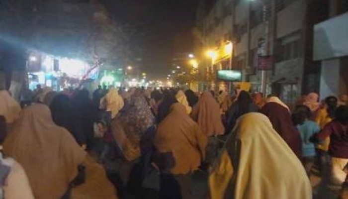 مسيرة ليلة بمدينة بني سويف تضامنا مع أهالى الميمون