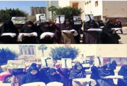وقفة بالأكفان لطالبات "المنصورة" تنديدا بإعدام "رمضان"