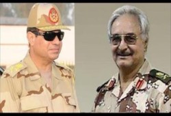 حفتر يزور مصر لإقناع الانقلاب بتدخل بري في ليبيا