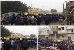 بالصور.. أهالي ناهيا ينتفضون تنديدًا بمقتل سيد شعراوي برصاص مليشيات الانقلاب