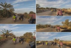 الاقصر: مسيرة بالدراجات البخارية على طريق الغابة بالحبيل