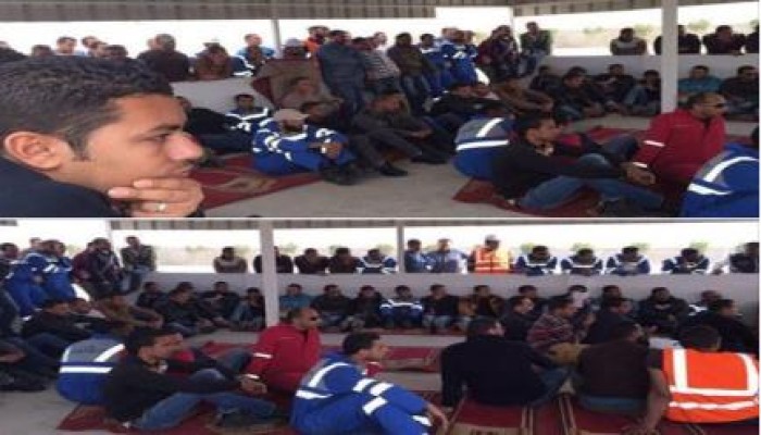 إضراب عمال البولي إثلين بالسويس للمطالبة بحقوقهم