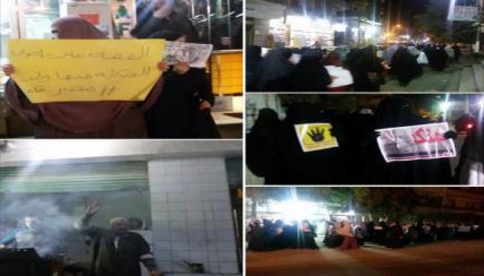 الشرقية: فاعليات ليلية لنساء وطالبات ضد الانقلاب بمدينة أبوكبير