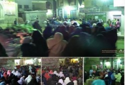 ثوار صفط اللبن فى مسيرة ليلية ضمن فاعليات "مصر مش للبيع"