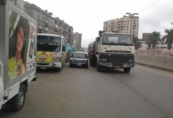 تكدس مرورى بطريق مصر – إسكندرية الزراعى بسبب أزمة الوقود