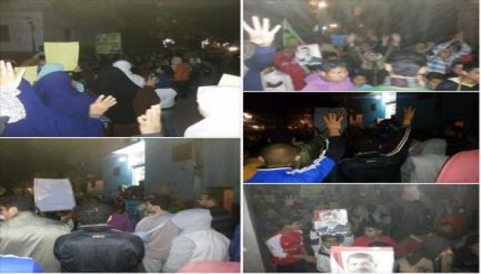 الشرقية: مسيرة ليلية لشباب ونساء ضد الإنقلاب بفاقوس ترفض بيع مصر