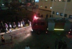 حريق بالمدينة الجامعية بنين بكفر الشيخ