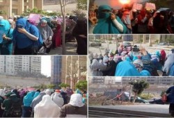 طالبات الأزهر ينتفضن رفضا للانقلاب واحتجاجا  علي اعتقال البنات