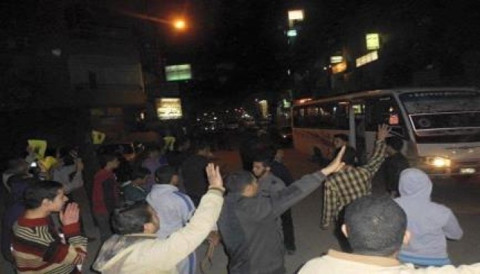 وقفة لشباب ضد الانقلاب بقليوب ضد مؤتمر بيع مصر