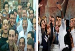 سيلفي مرسي بالمسجد.. وسيلفي السيسي بين الفتيات