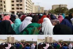 طلاب جامعة الفيوم يستمرون في الحراك الرافض للانقلاب