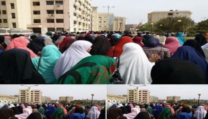 طلاب جامعة الفيوم يستمرون في الحراك الرافض للانقلاب