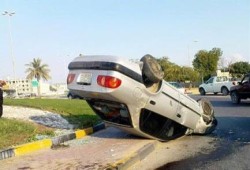 مصرع ضابط شرطة من بنى سويف فى حادث إنقلاب سيارة