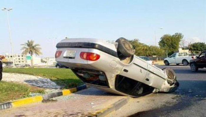 مصرع ضابط شرطة من بنى سويف فى حادث إنقلاب سيارة