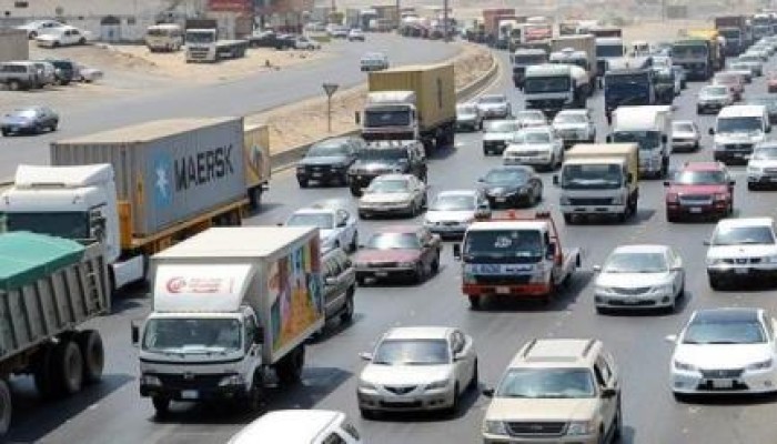 إنقلاب مقطورة يوقف طريق القاهرة -الإسكندرية الزراعي