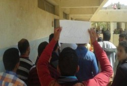 دمياط: وقفة حاشدة طلاب ضد الانقلاب بكلية الدرسات الإسلامية بساحة الكلية