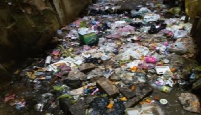 فى عهد الانقلاب: امتلاء شوارع المحمودية بالبحيرة بالقمامة