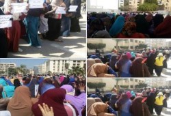 مسيرة طلابية بجامعة الفيوم تنديدا بموقف إدارة الجامعة المخزي تجاة الطلاب