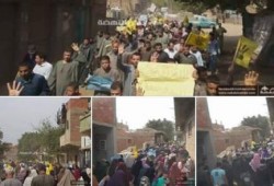 ثوار الصف ينتفضون في مسيرة حاشدة ضد الانقلاب العسكري