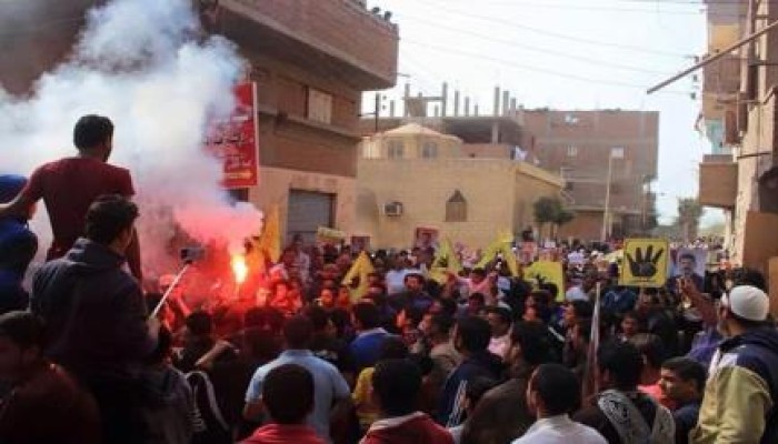 بالصور .. الألاف في مسيرة حاشدة " بالعدوة " بالشرقية ضد الانقلاب