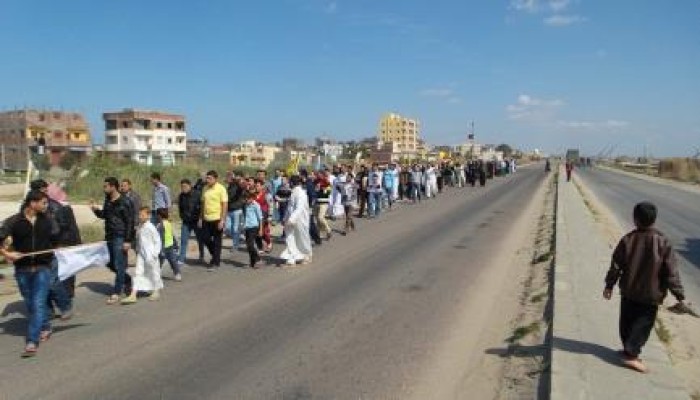 الفاعلية الثالثة لثوار بلطيم فى بداية اسبوع "حيوا ام الشهيد" "والثورة مع الغلابة"