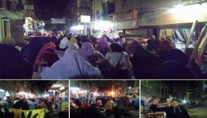 مسيرة ليلية حاشدة بشبرا الخيمة ضد حكم العسكر