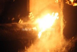 انفجار بخط الغاز الرئيسى بالطريق العام بالشرقية
