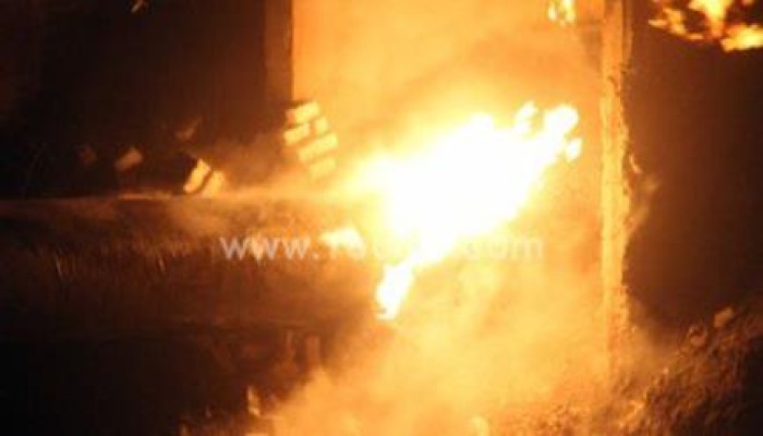 انفجار بخط الغاز الرئيسى بالطريق العام بالشرقية