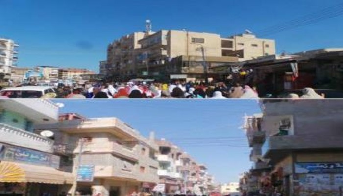 البحيرة: مسيرة لتحالف الشرعية بحوش عيسى تطالب بإسقاط الانقلاب