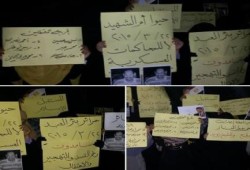 شمال سيناء:وقفة ليلية لحرائر بئر العبد ضمن فعاليات "حيوا أم الشهيد"