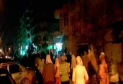 ‏ثوار‬ أكتوبر يهتفون: "عسكر يحكم تاني ليه ...هي تكية ولا ايه"