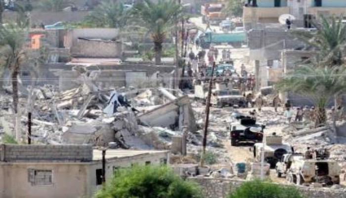 الانقلاب يبدأ المرحلة الثالثة لإزالة مساكن أهالي سيناء إبريل القادم
