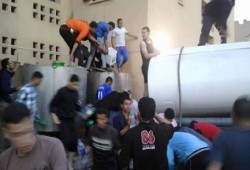 طلاب المدينة الجامعية ببني سويف بدون مياه شرب