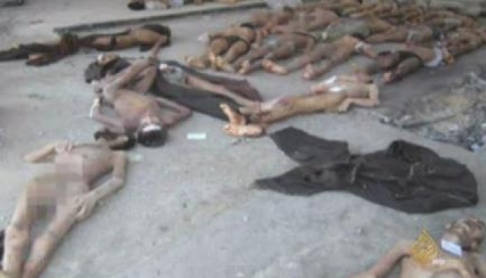 بالفيديو.. مئات الجثث في معسكرات تعذيب للنظام السوري