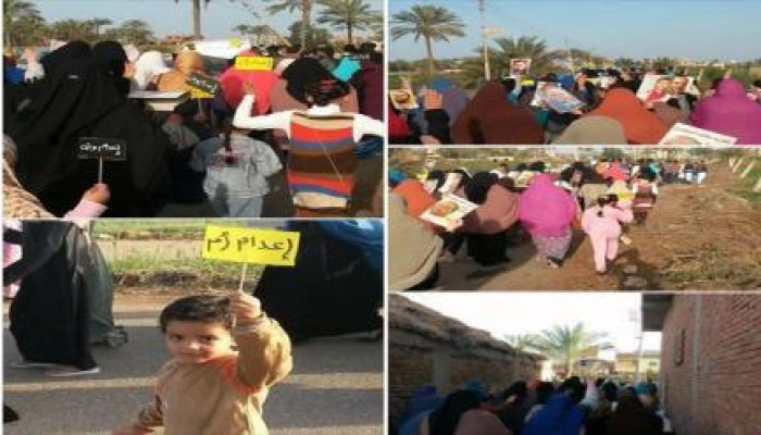 دمياط: مسيرة حاشدة لثوار السعيدية تطالب بإسقاط حكم العسكر