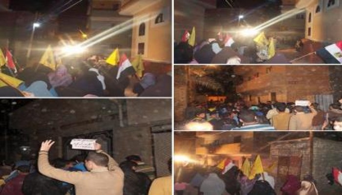 الشرقية: مسيرة ليلية لثوار القرين بأسبوع حيوا أم الشهيد