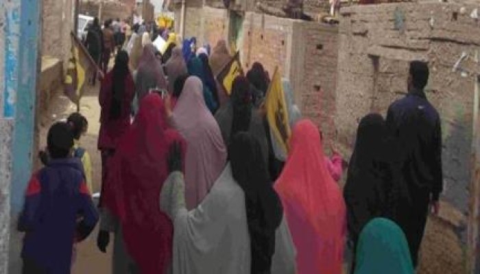 دمياط: مسير لتحالف دعم الشرعية بالبصارطة ردا على  اقتحام الأمن للقرية فجر اليوم