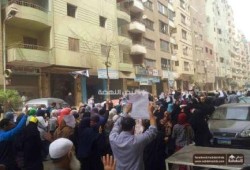 شباب العمرانية يتصدون لبلطجية الانقلاب ويواصلون مسيرتهم