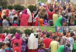 وقفة لأطفال "الغرباوي" بالبحيرة تضامنا مع معتقلي "الأبعادية"