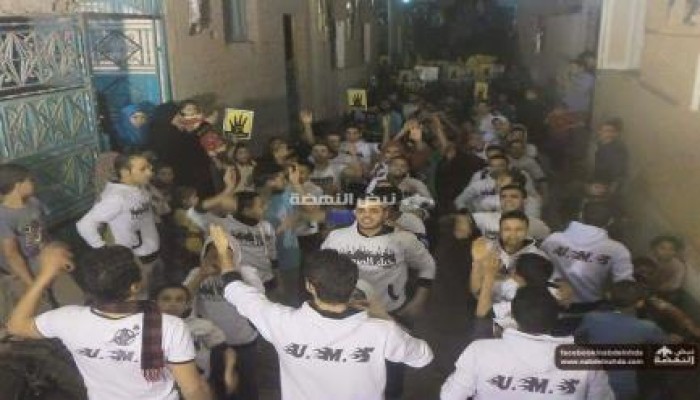 "أولتراس مصر سياسى" ببني مجدول للشهداء: باقون على العهد