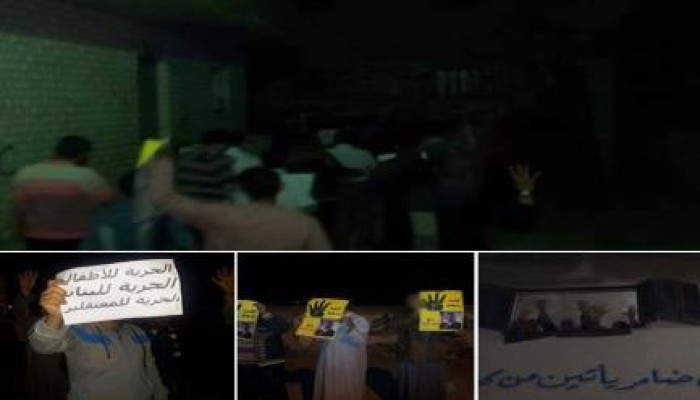 مسيرة ليلية بعرب العليقات بالقليوبية تطالب بالإفراج عن الأطفال المعتقلين